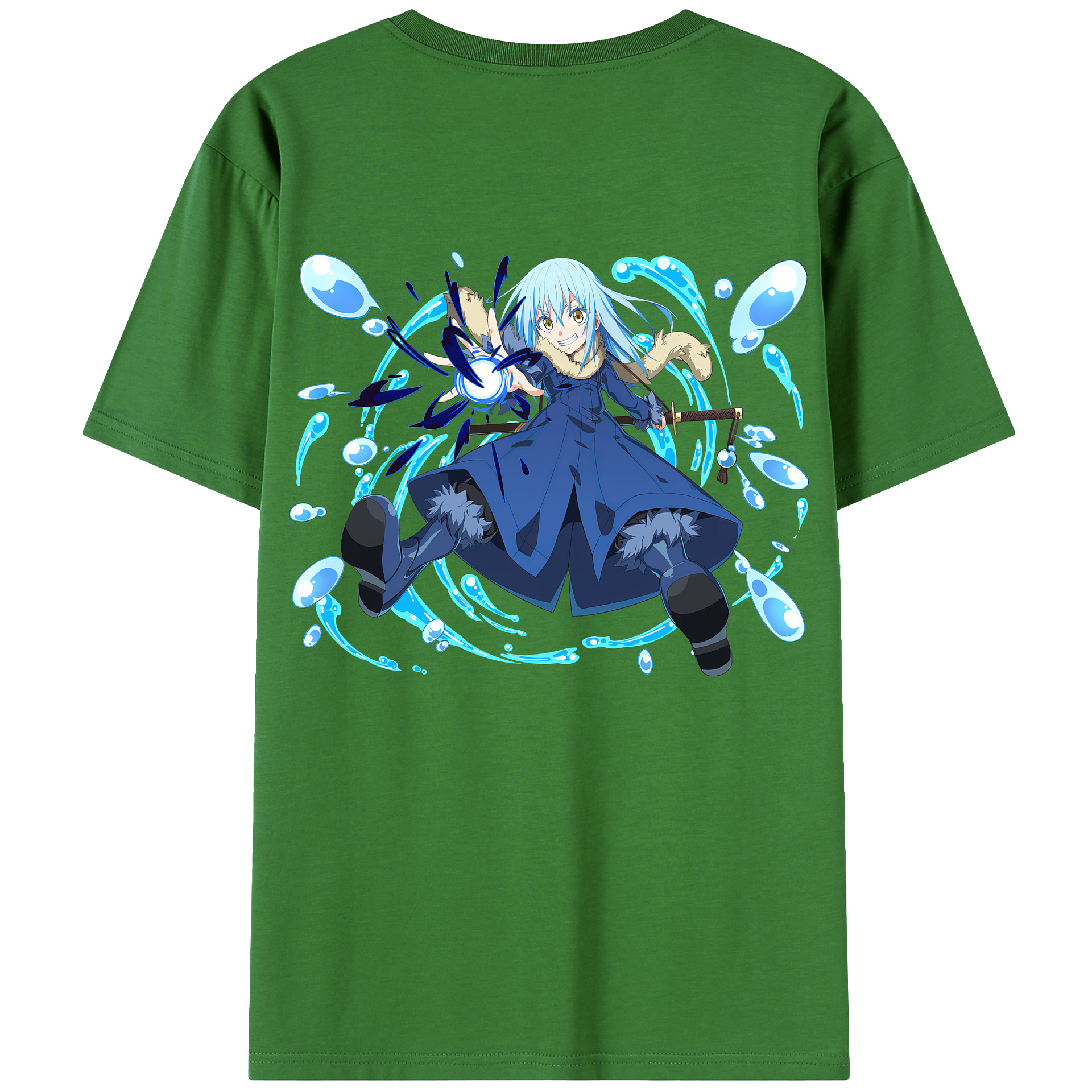 （画像用） 転スラ Regarding Reincarnated to Slime レディース半袖Tシャツ(バックプリント)